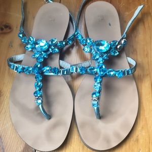 United colors of Benetton turquoise sandals 6